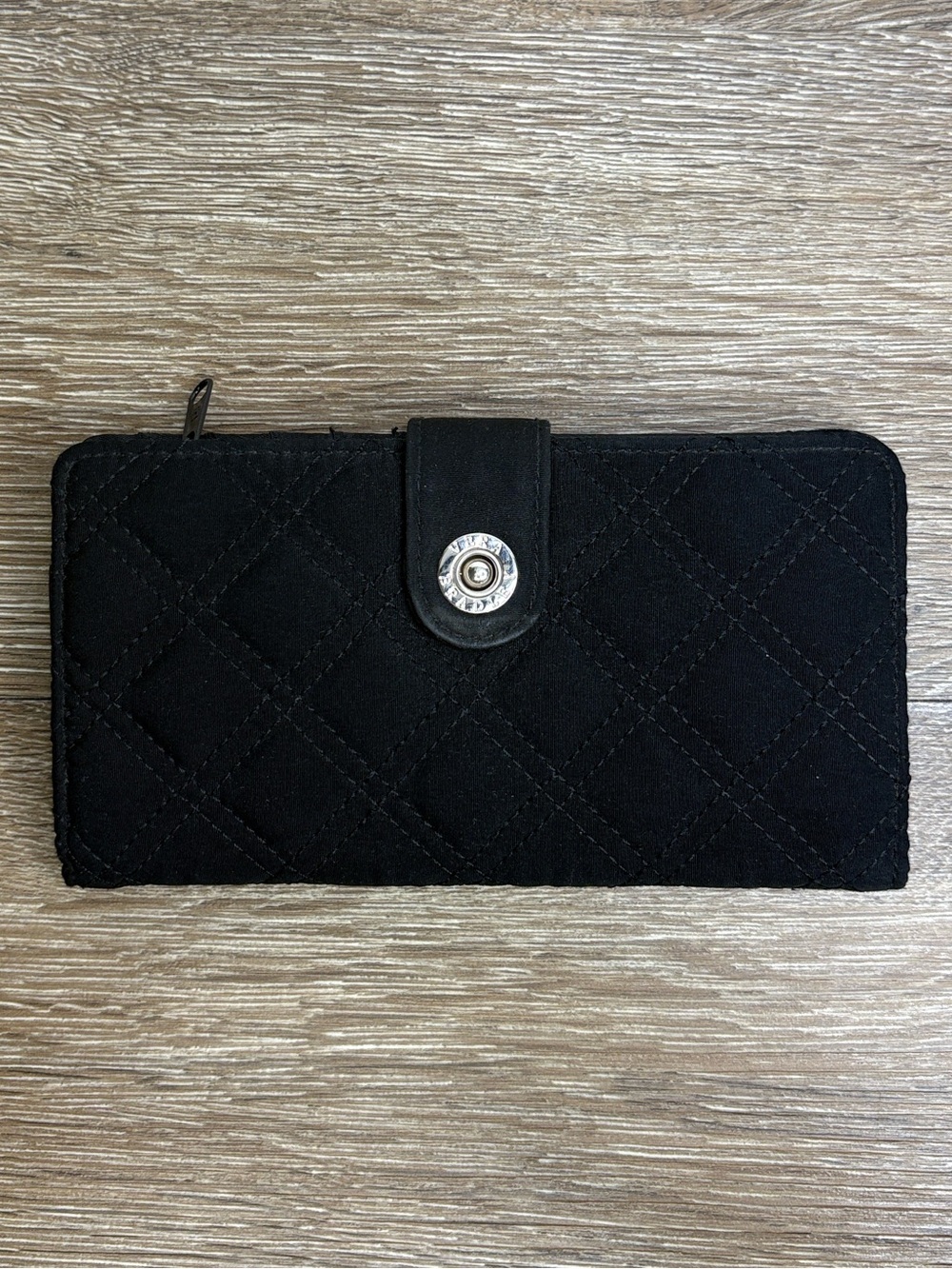 Vera Bradley Black Quilted Clutch Wallet Organizer